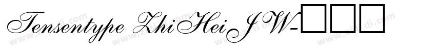 Tensentype ZhiHeiJ W字体转换